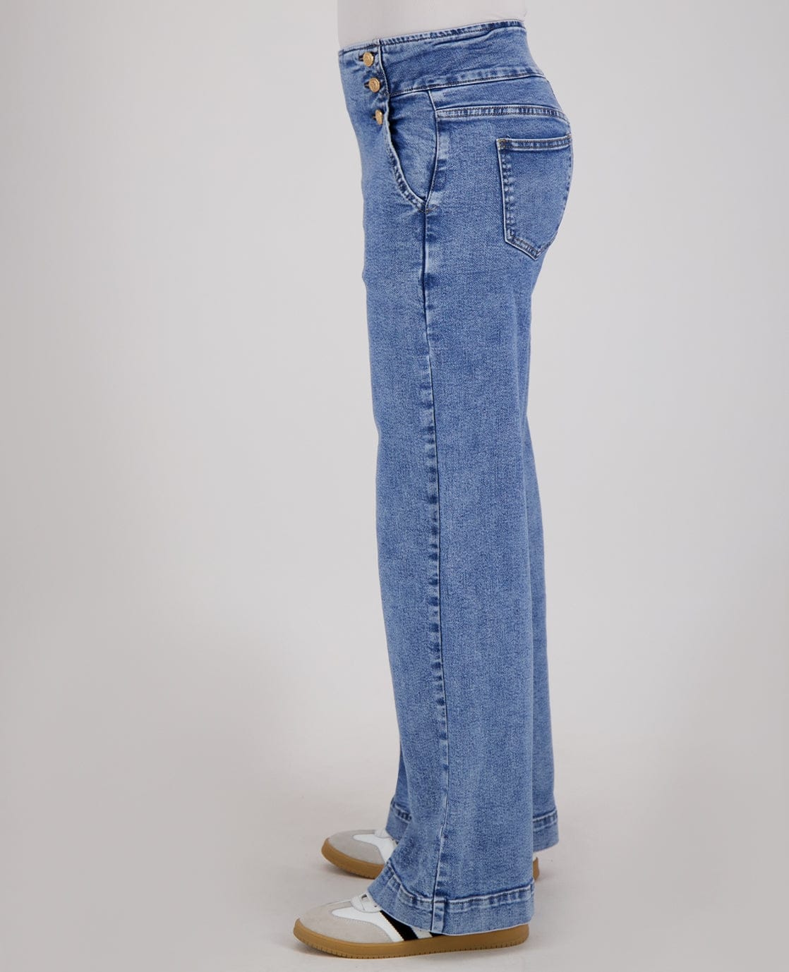 Pant Stretch Denim | Medium Denim Blue - Image 4