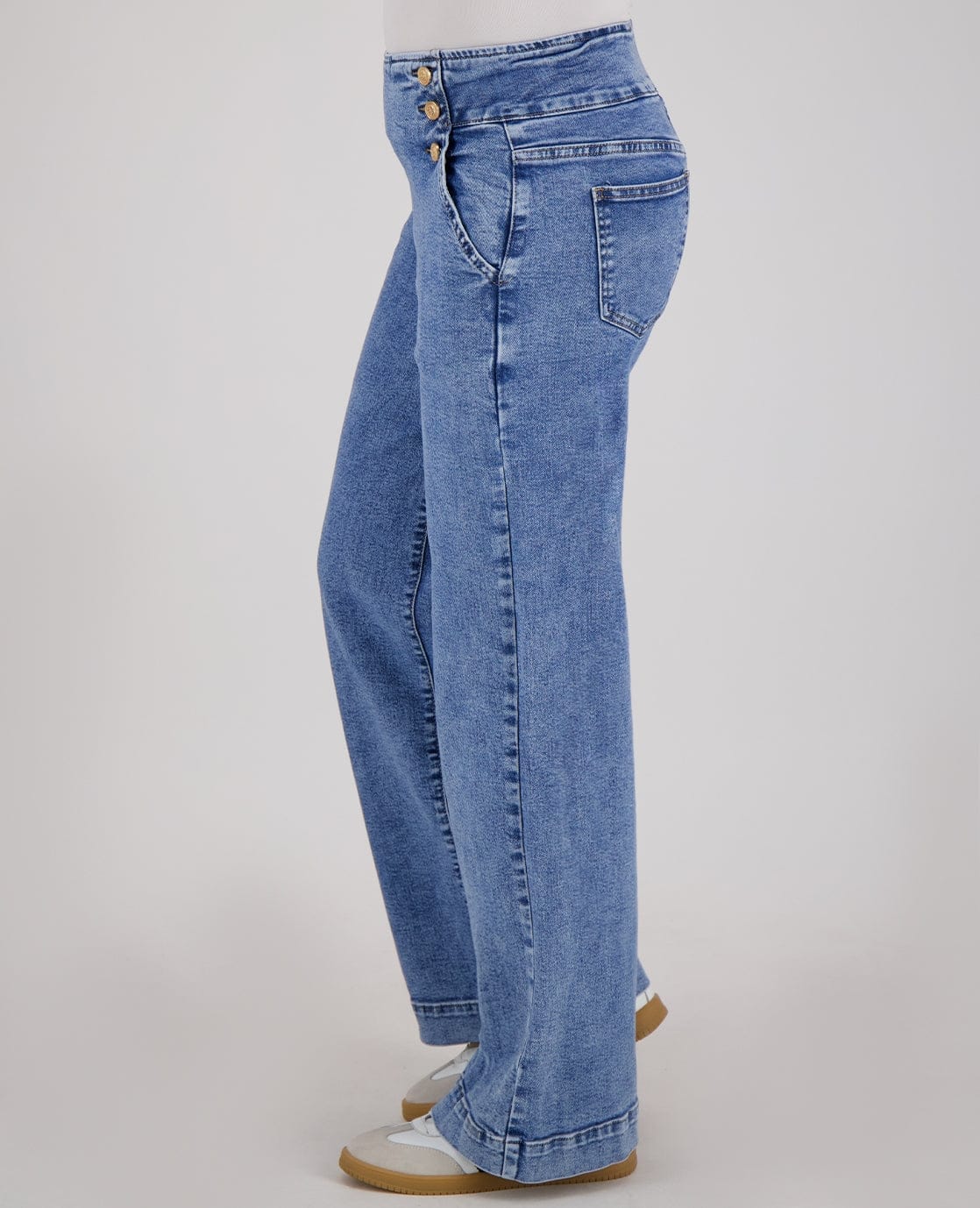 Pant Stretch Denim | Medium Denim Blue - Image 7