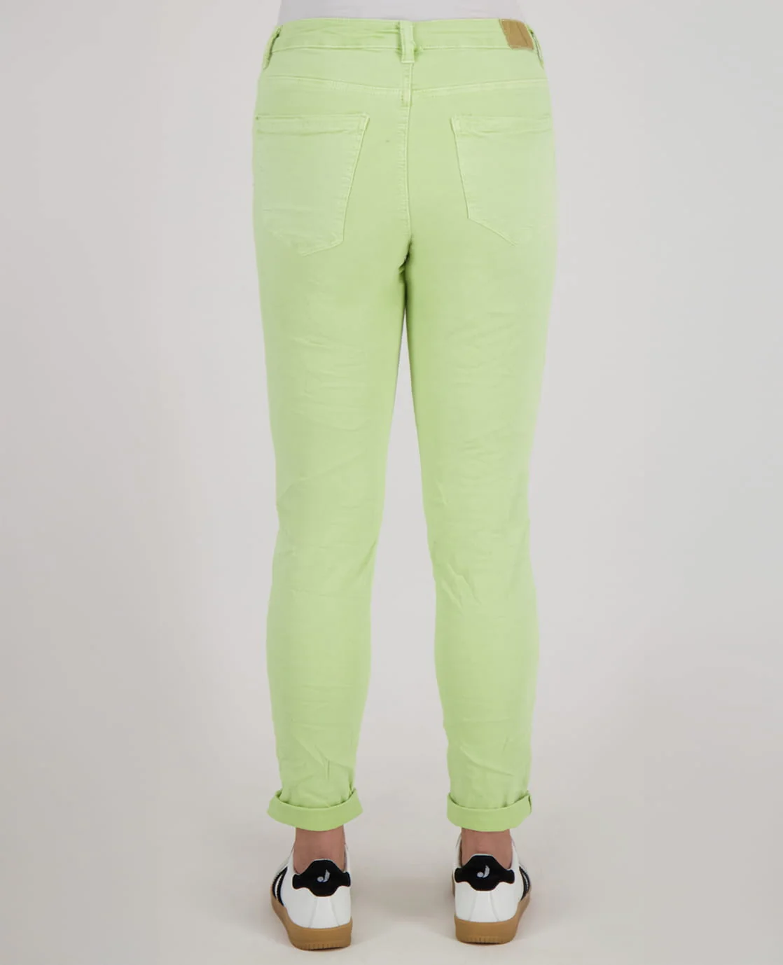 Pant Superstretch Crincle Denim | Lime Green - Image 6