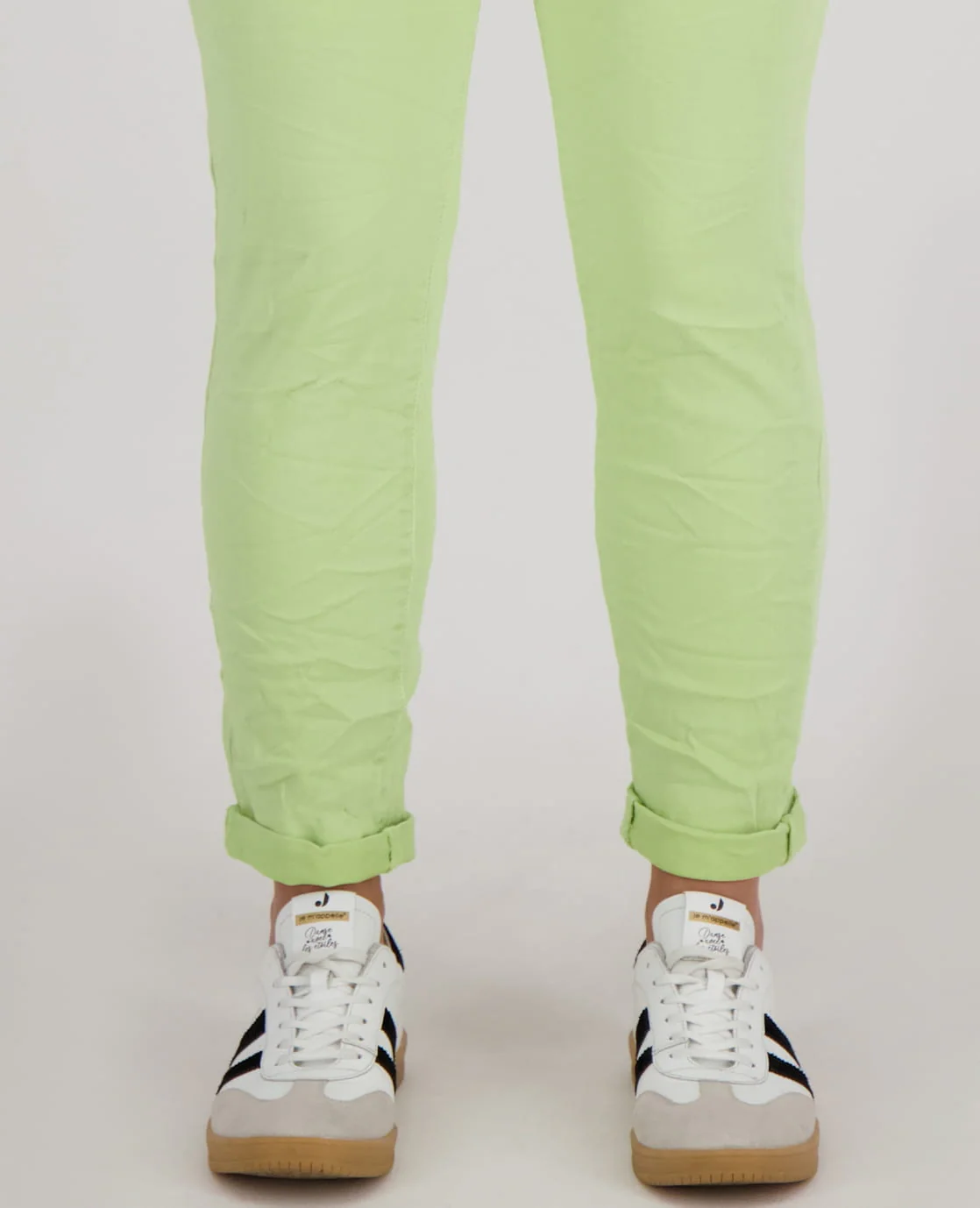 Pant Superstretch Crincle Denim | Lime Green - Image 7