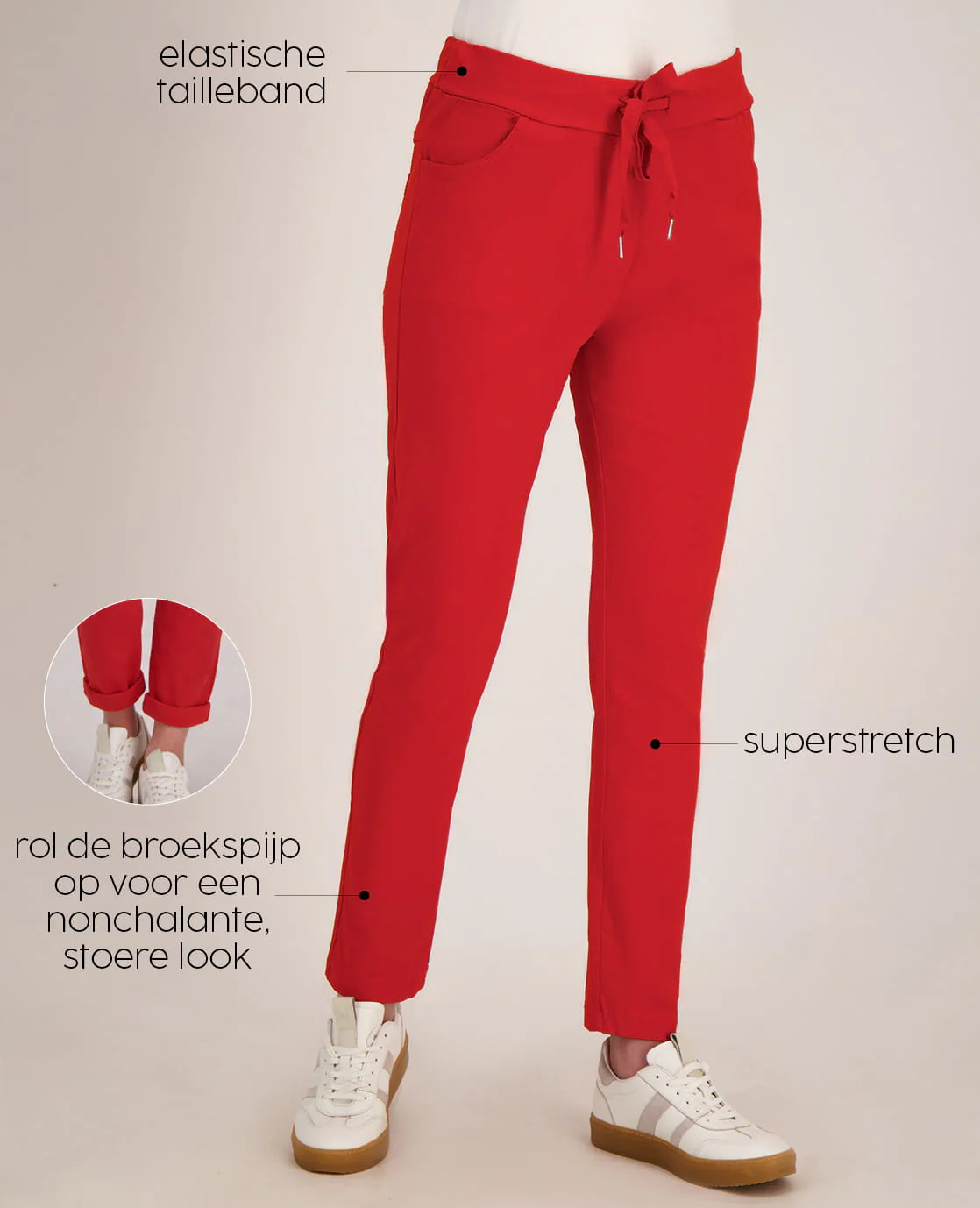 Pant Summer Superstretch | Rood - Image 3