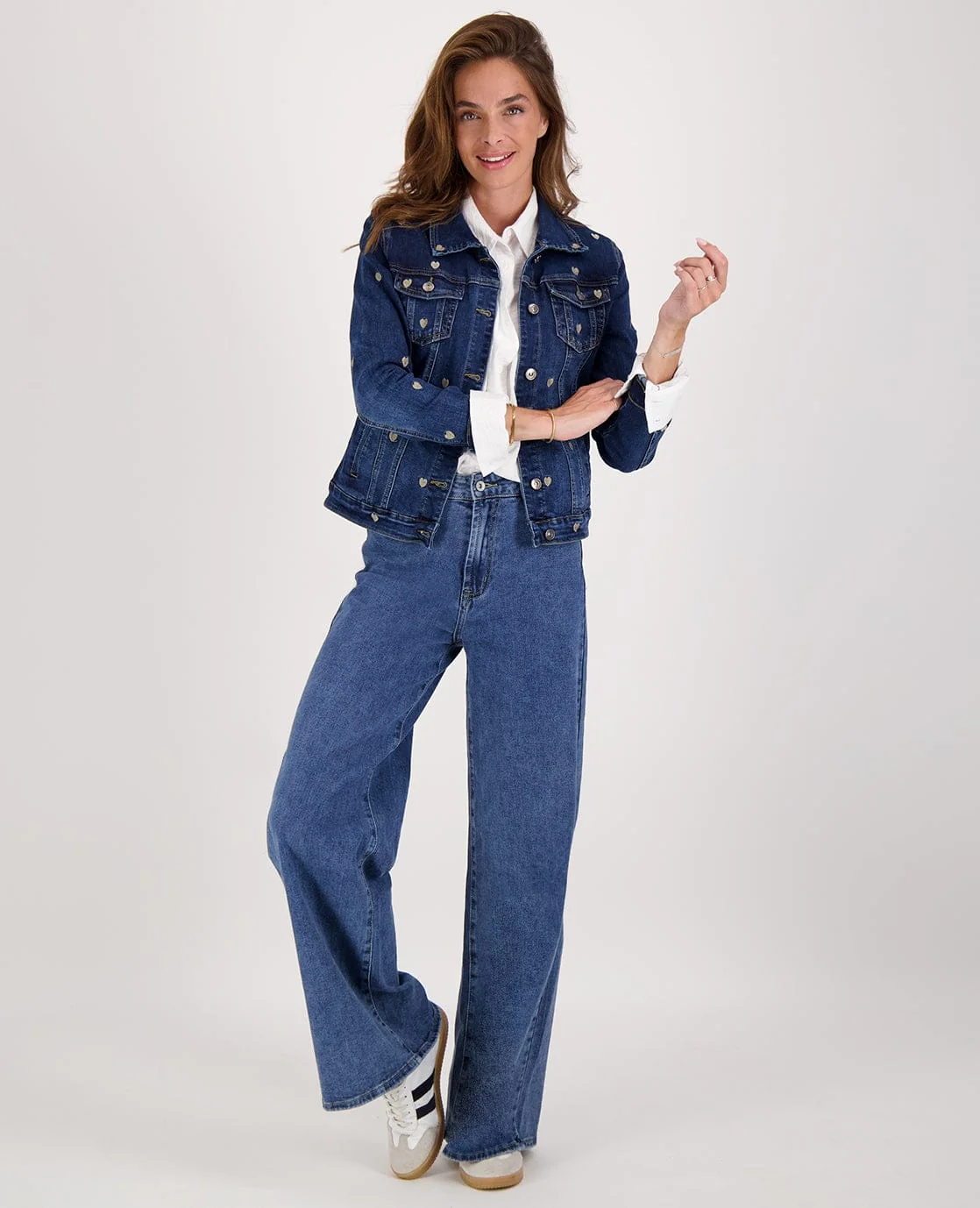Pant Wide Leg Straight Denim | Medium Denim - Image 8