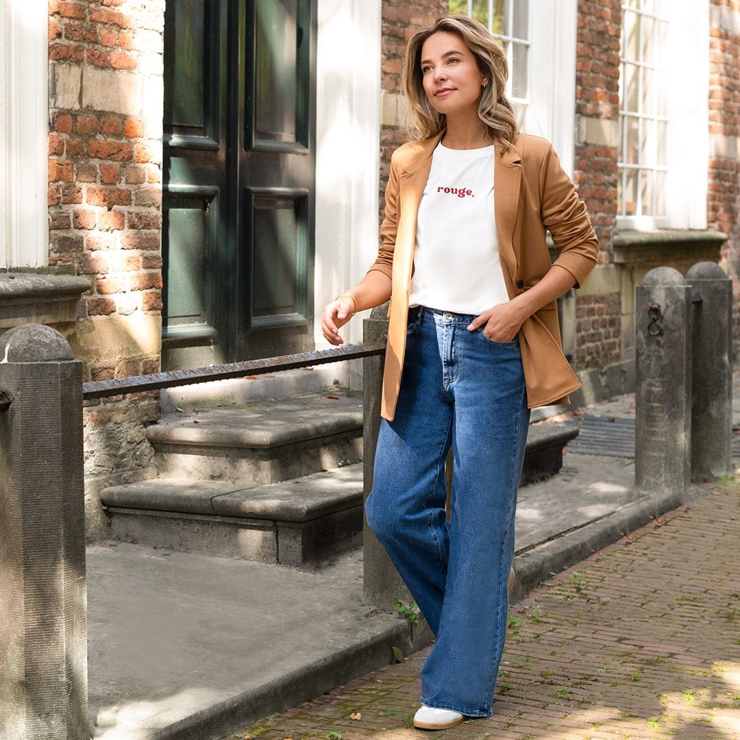 Pant Wide Leg Straight Denim | Medium Denim - Image 9