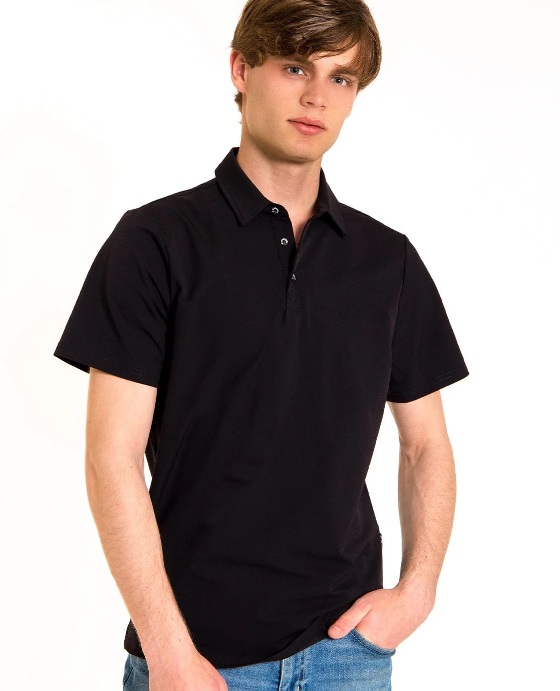 Polo Homme Travel | Zwart