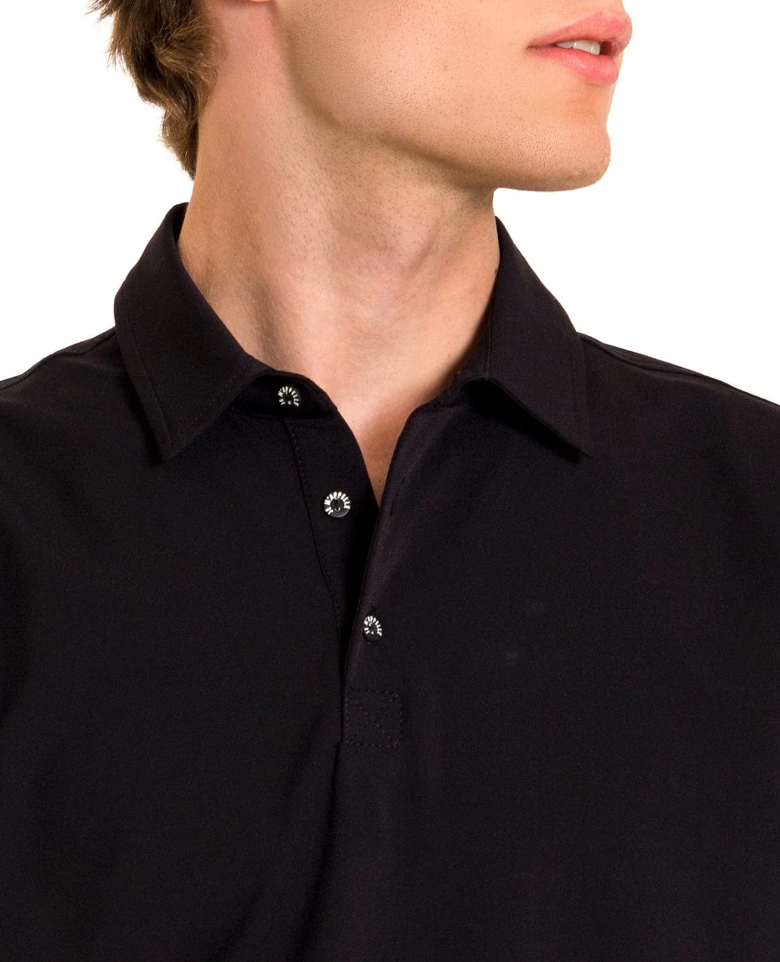 Polo Homme Travel | Zwart - Image 2