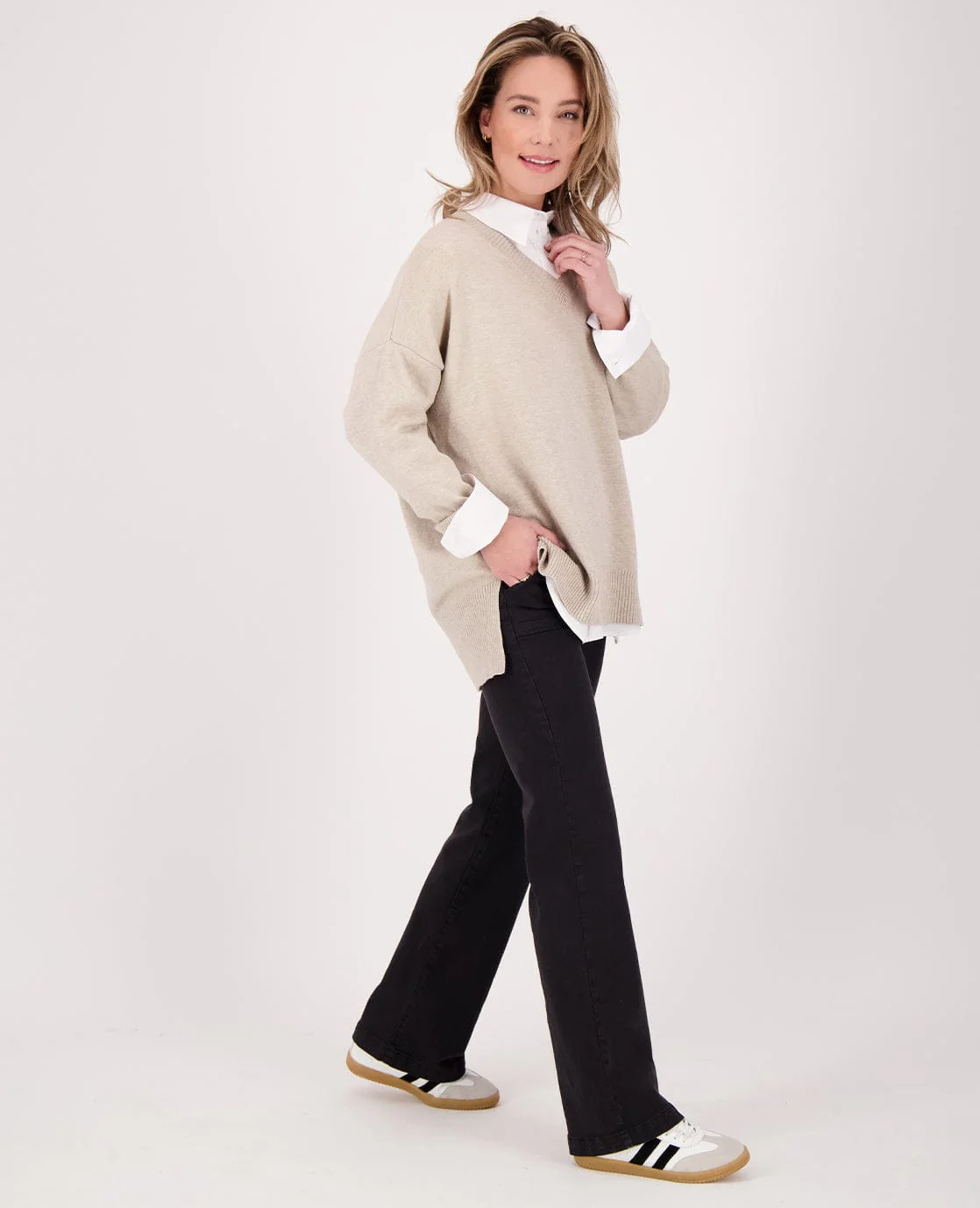 Pull Ivy | Dark Greige Melange - Image 7