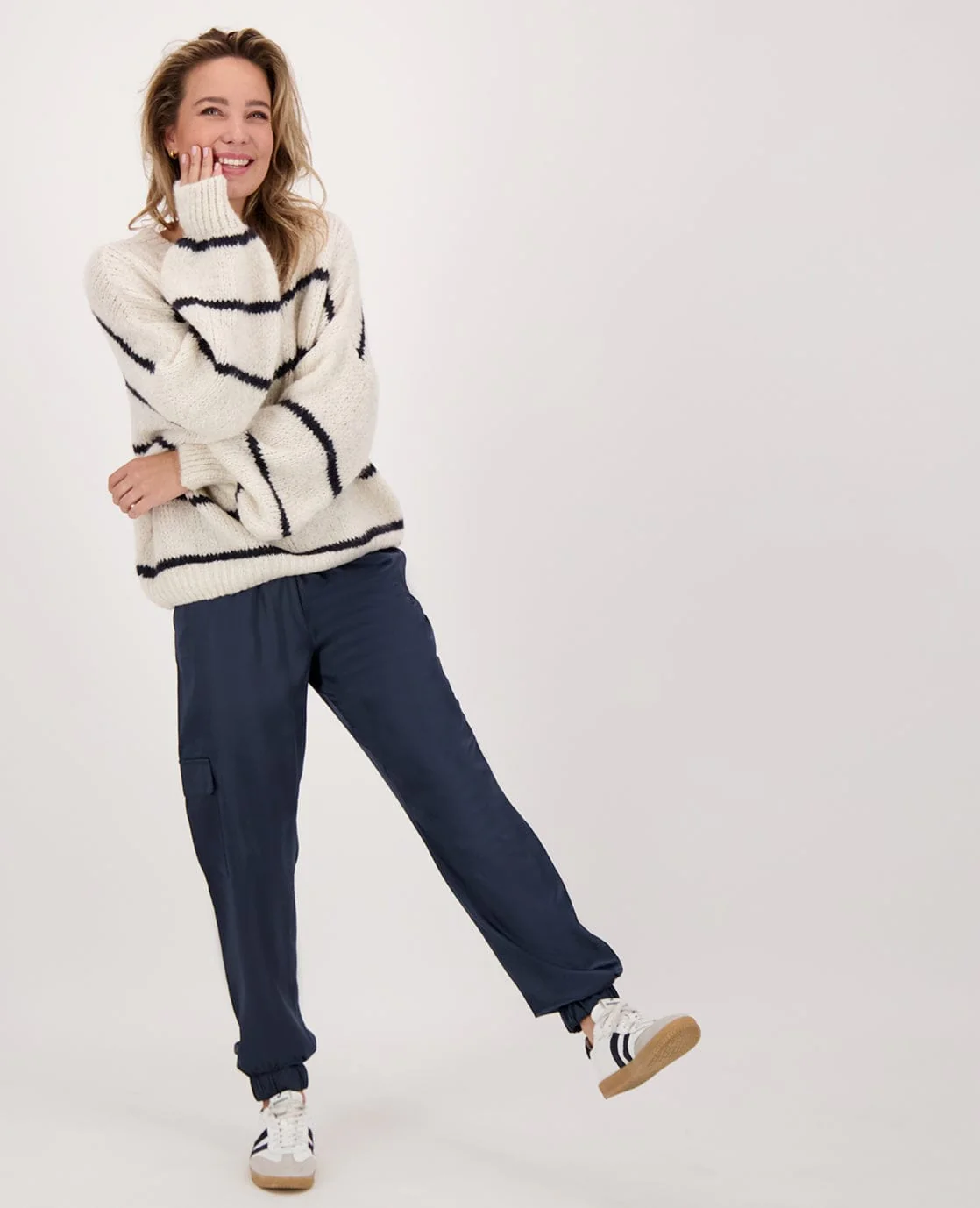 Pull Stripe | Beige/Donkerblauw - Image 6