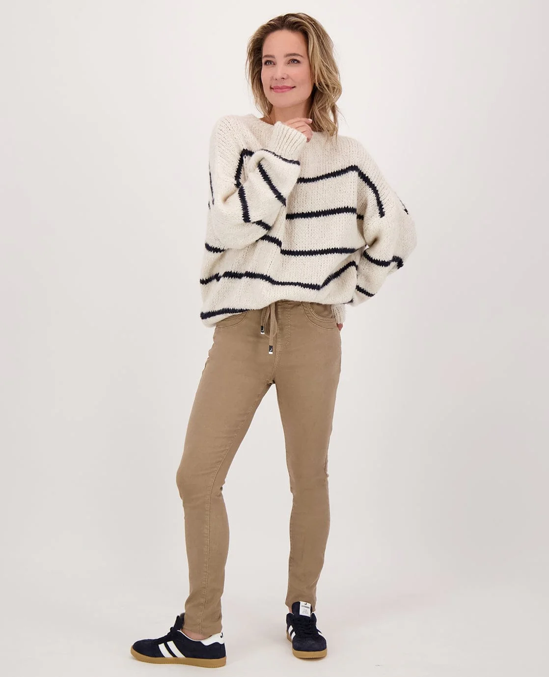 Pull Stripe | Beige/Donkerblauw - Image 7
