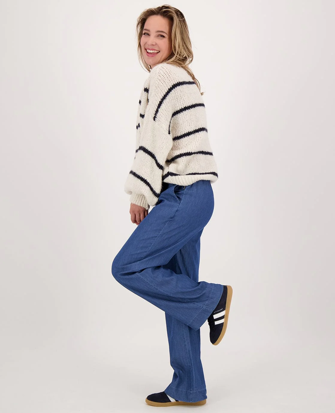 Pull Stripe | Beige/Donkerblauw - Image 8