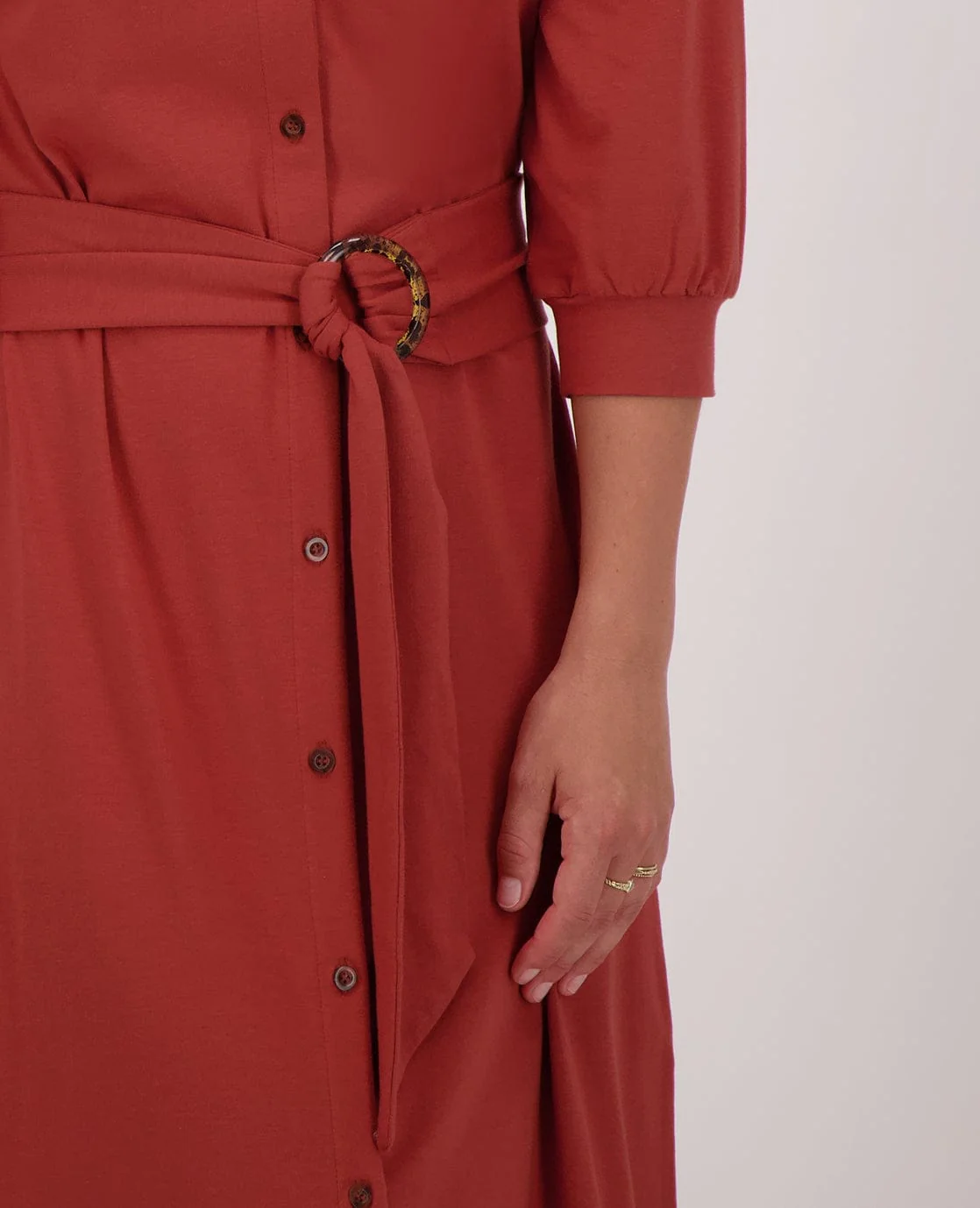 Shirtdress Robe | Brique - Image 4