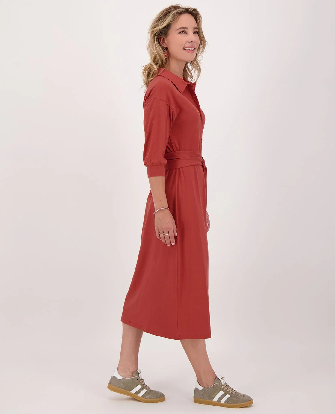 Shirtdress Robe | Brique - Image 5