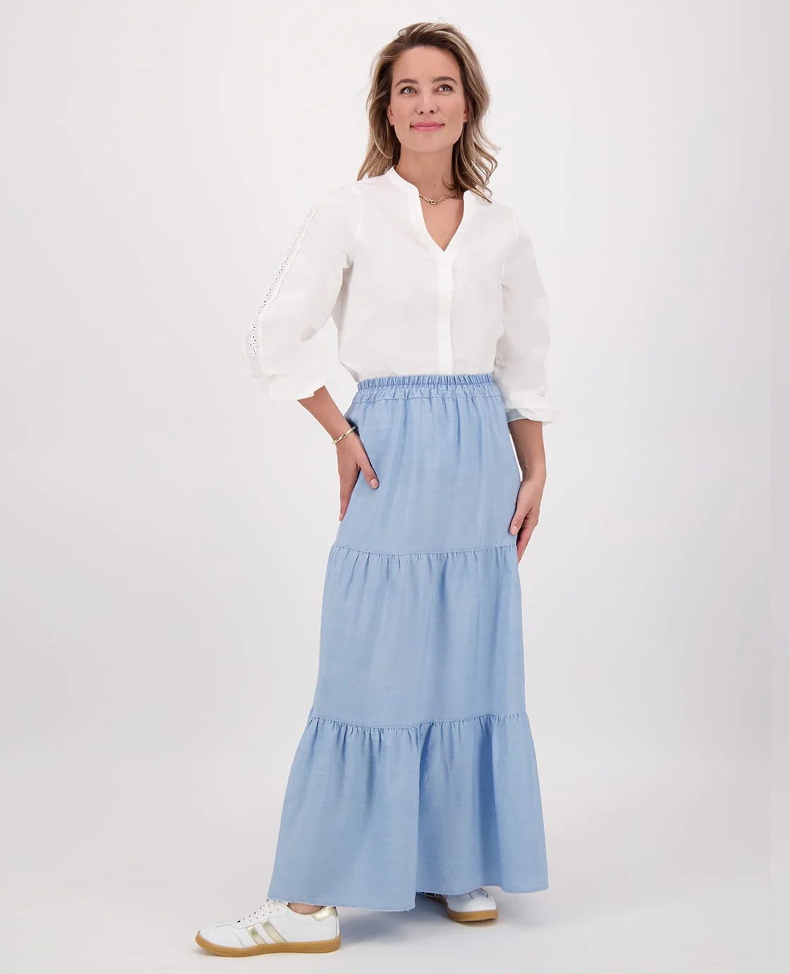 Skirt Chambray | Light Blue - Image 6