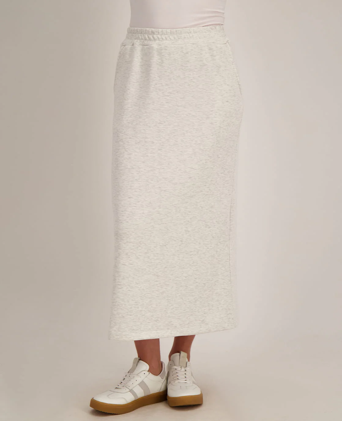Skirt Emy | Light Grey Melange - Image 3