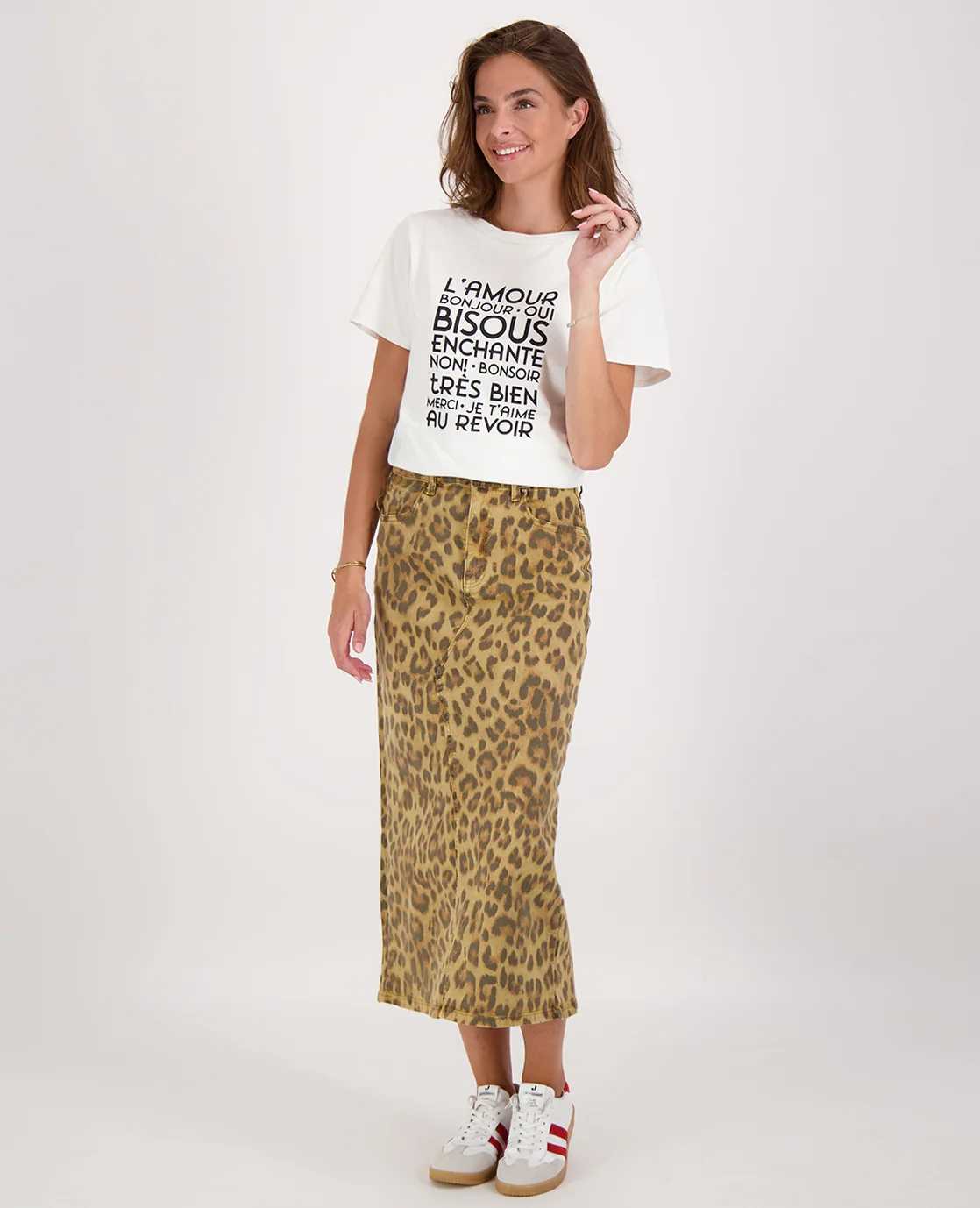 Skirt Panthère Stretch Denim | Multicolor - Image 2