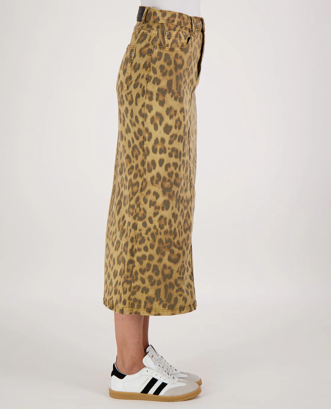 Skirt Panthère Stretch Denim | Multicolor - Image 4