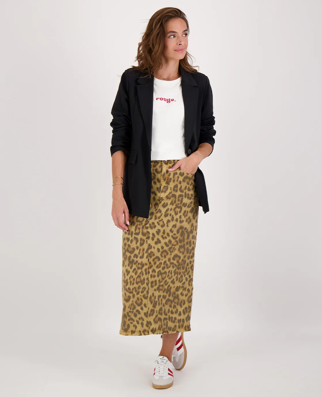 Skirt Panthère Stretch Denim | Multicolor - Image 8