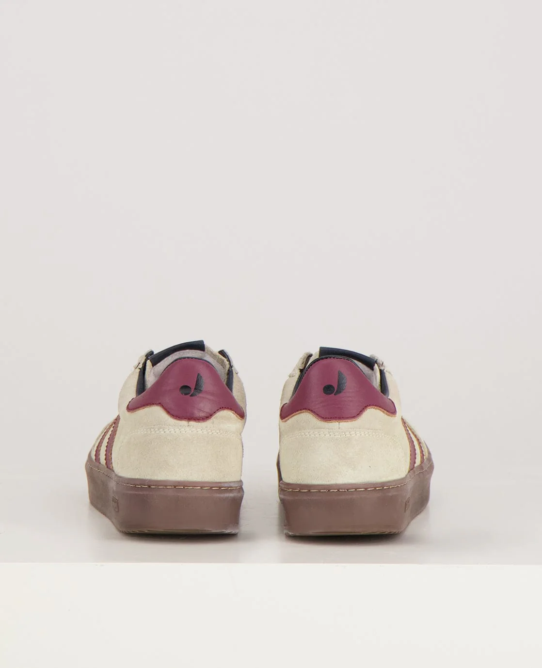 Sneakers Stripes | Greige/Burgundy - Image 5