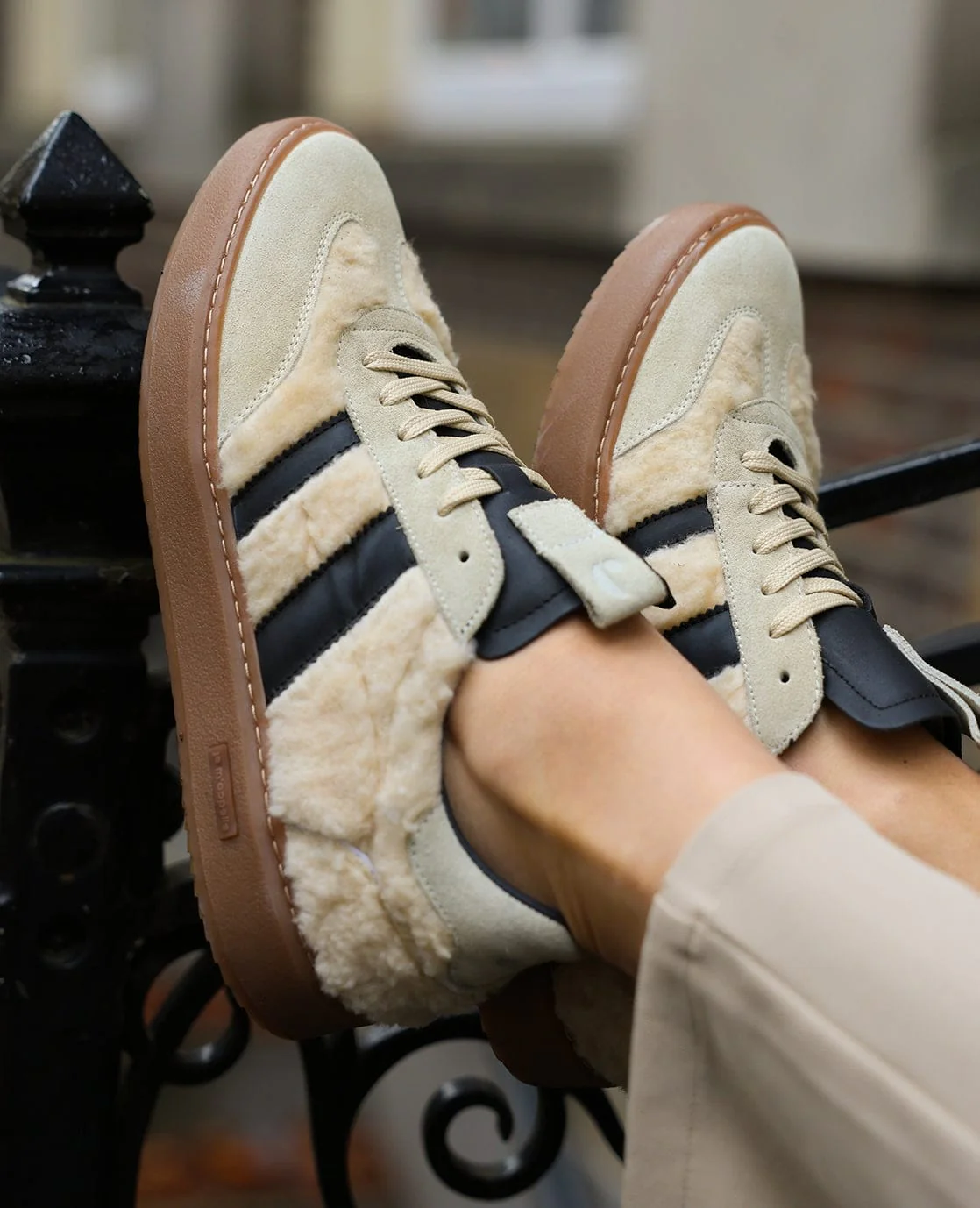 Sneakers Stripes | Greige/Zwart - Image 8