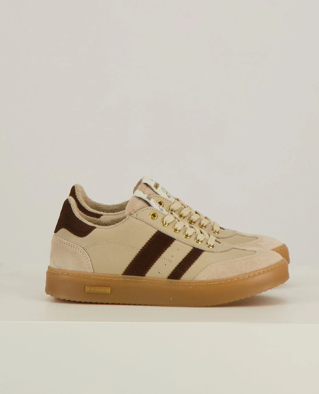 Sneakers Stripes | Sand / Dark Brown - Image 3