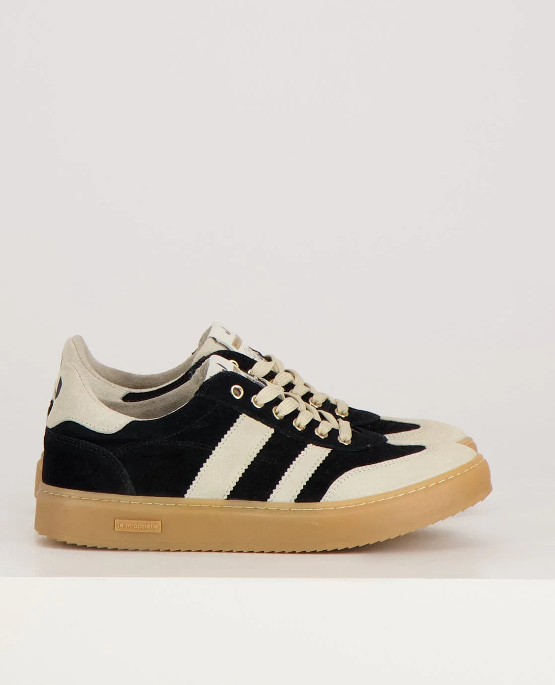Sneakers Stripes | Zwart/Greige - Image 5