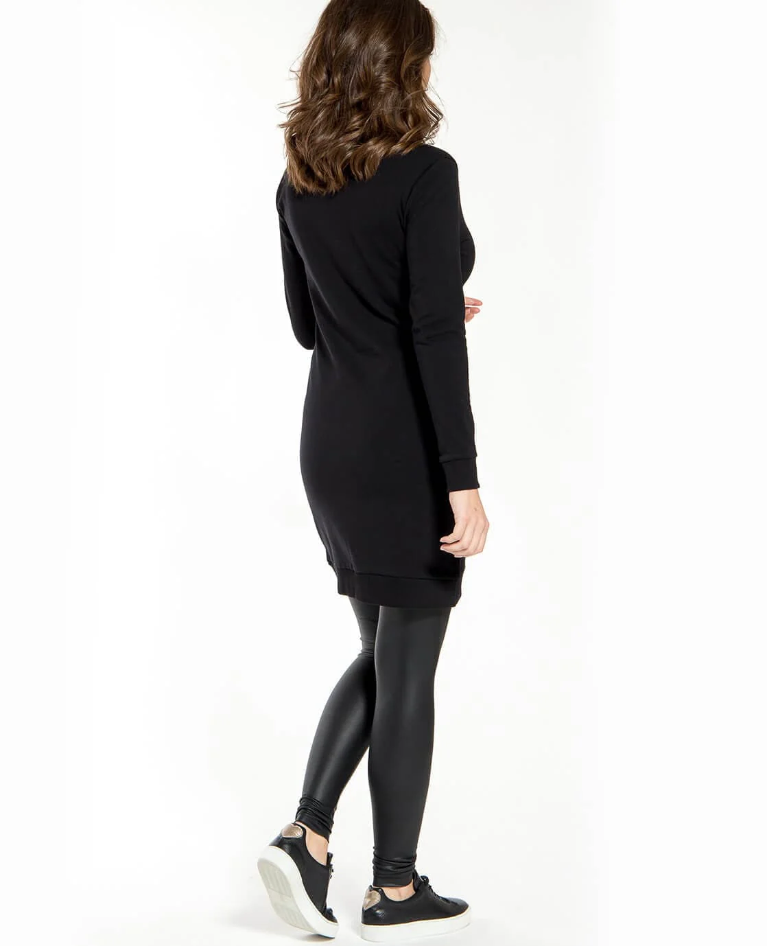 Sweatdress Collar | Zwart - Image 7