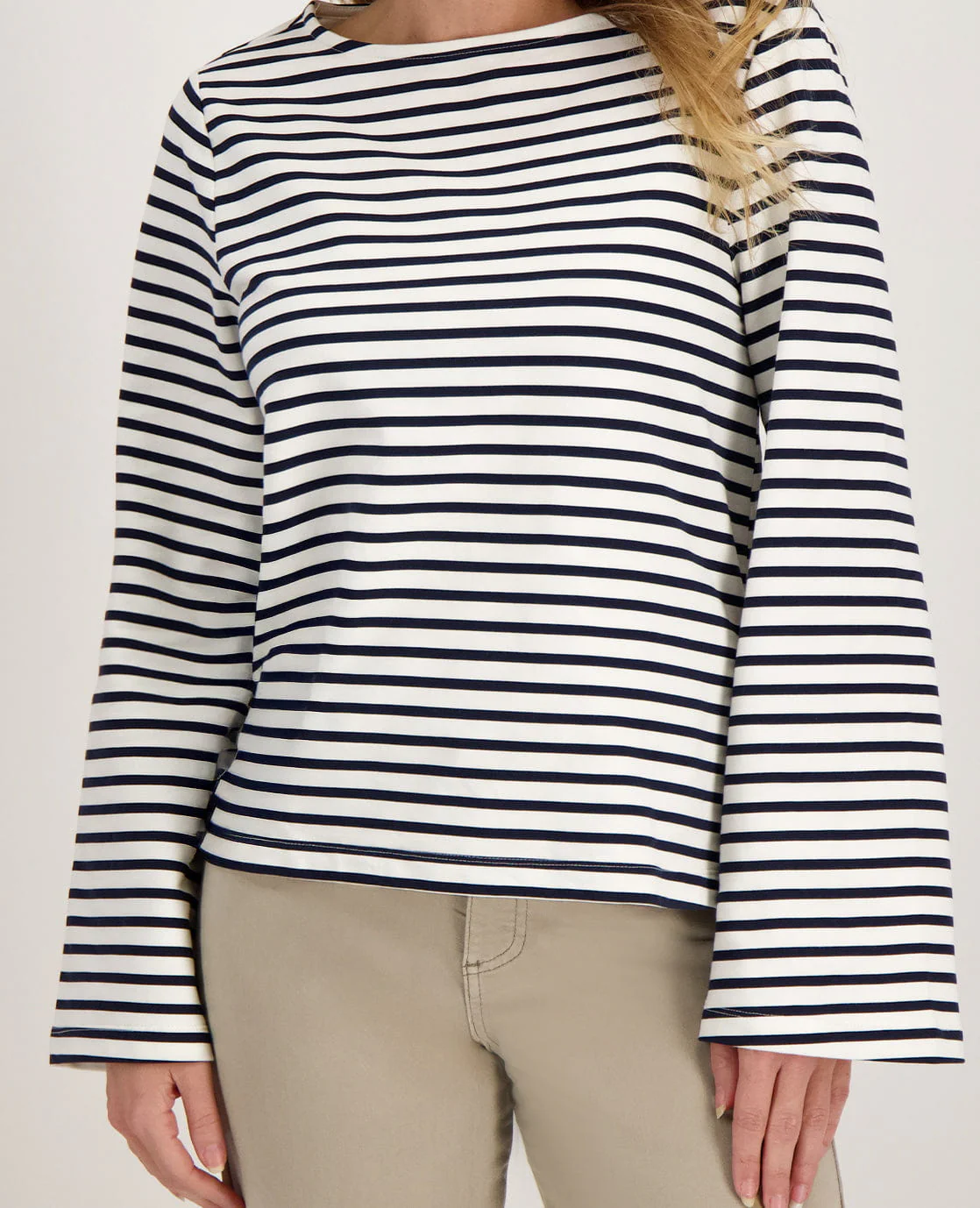 Sweater Lois | Porselein Wit / Donkerblauw - Image 4