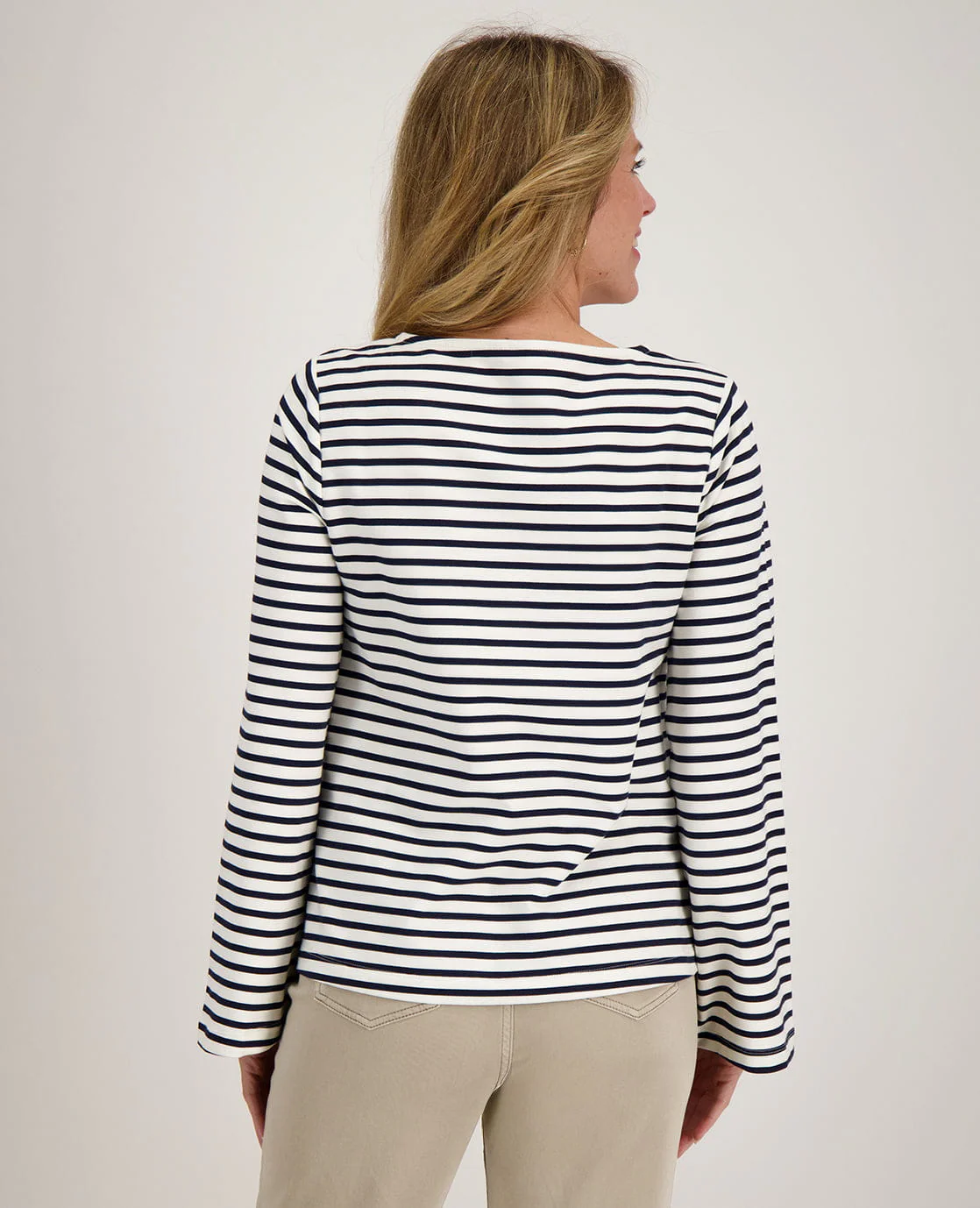 Sweater Lois | Porselein Wit / Donkerblauw - Image 6