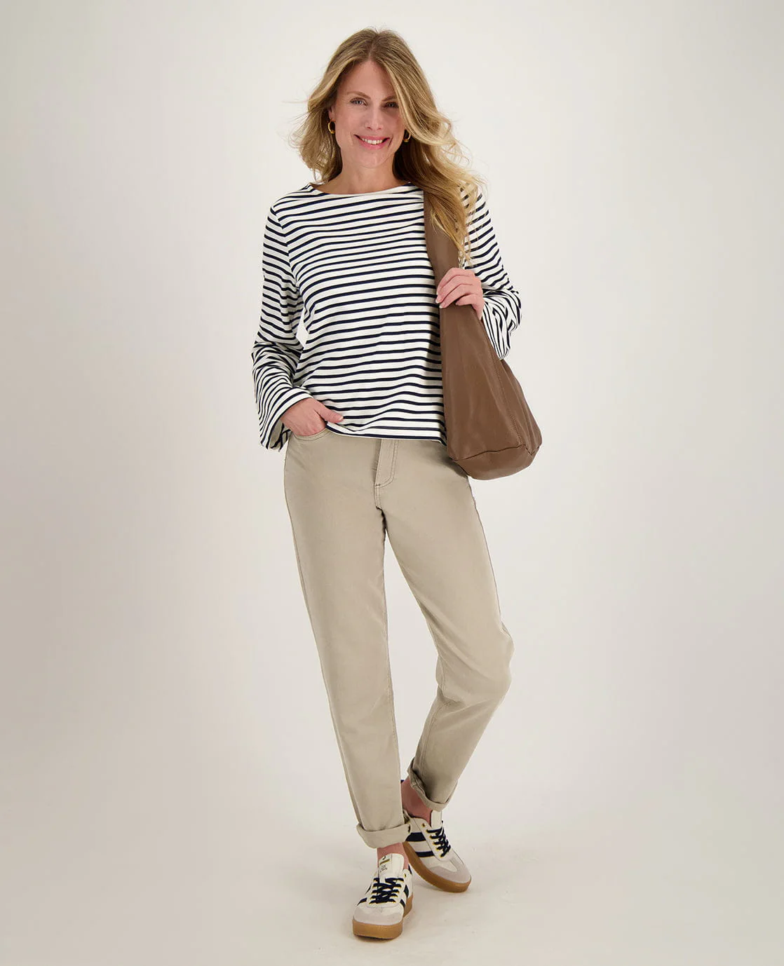 Sweater Lois | Porselein Wit / Donkerblauw - Image 7