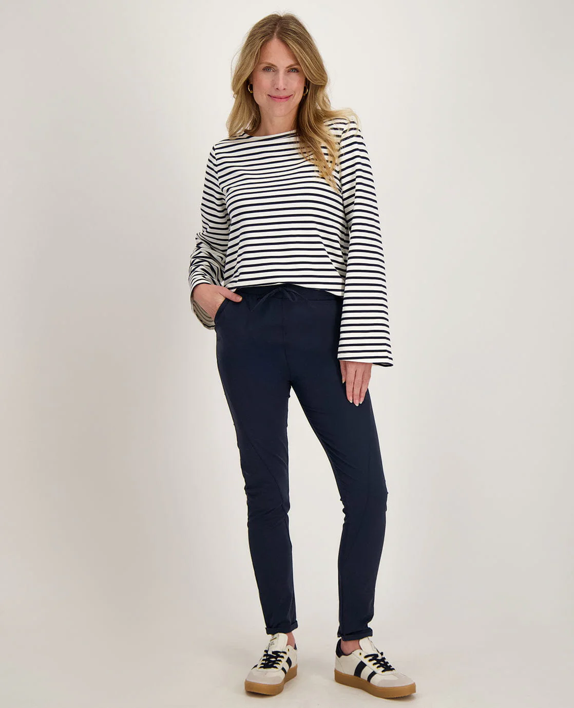 Sweater Lois | Porselein Wit / Donkerblauw - Image 9