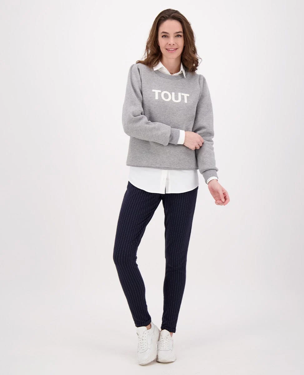 Sweater Tout | Light Grey Melange - Image 10