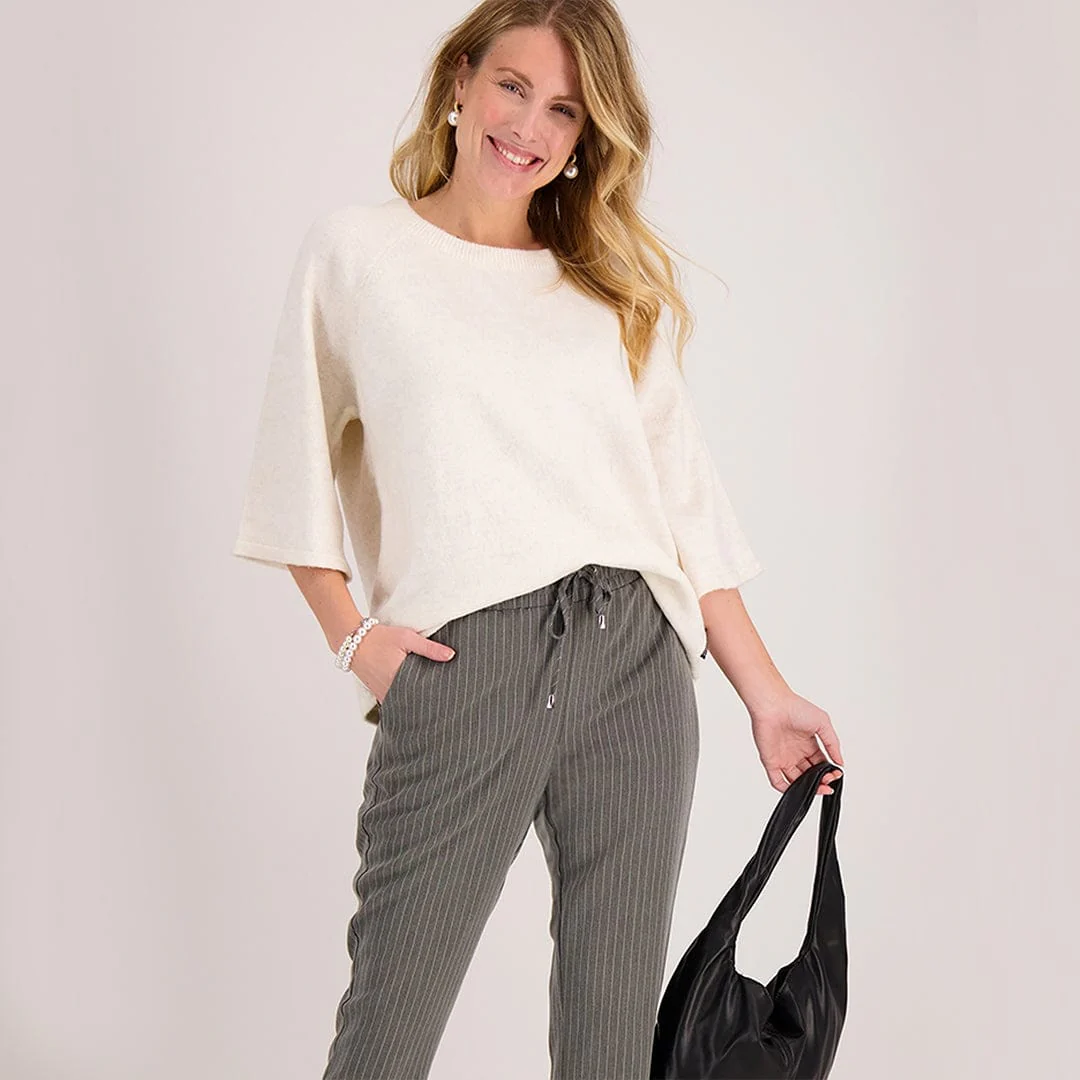 Pull Knitted | Ecru Melange - Image 10