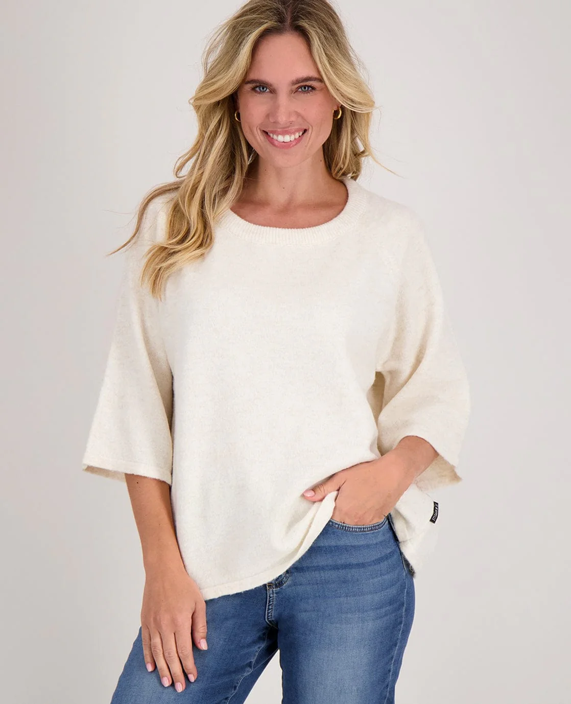 Pull Knitted | Ecru Melange - Image 2