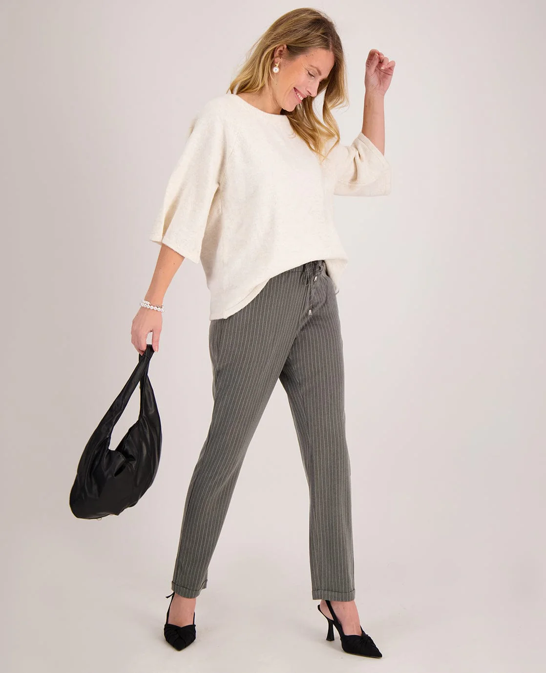 Pull Knitted | Ecru Melange - Image 8