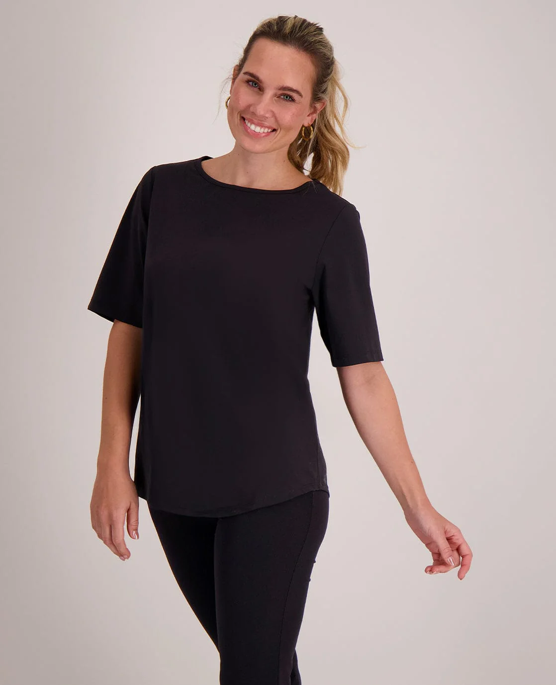 Tee Loose Travel | Zwart