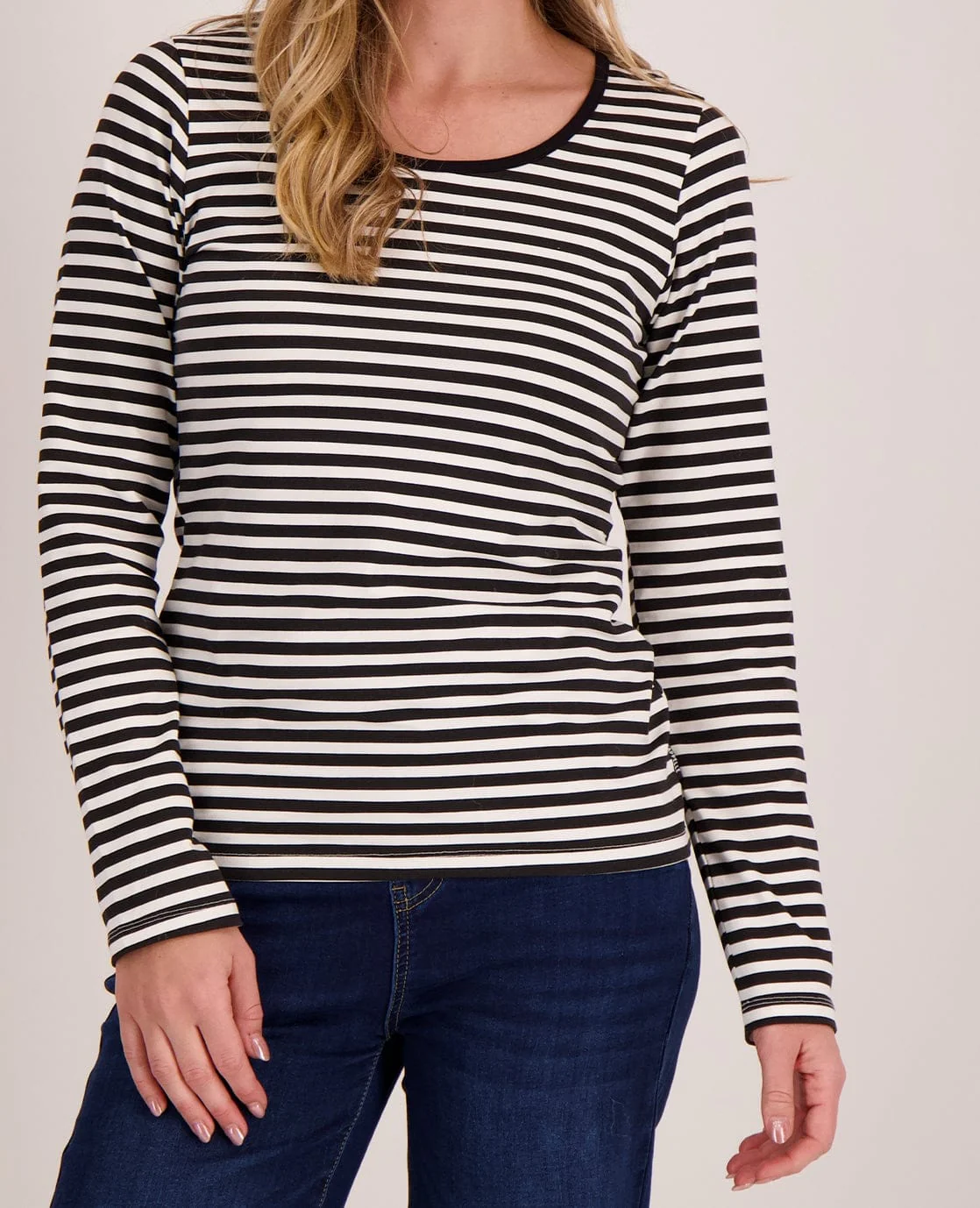 Tee Stripes | Zwart/Porselein wit - Image 2