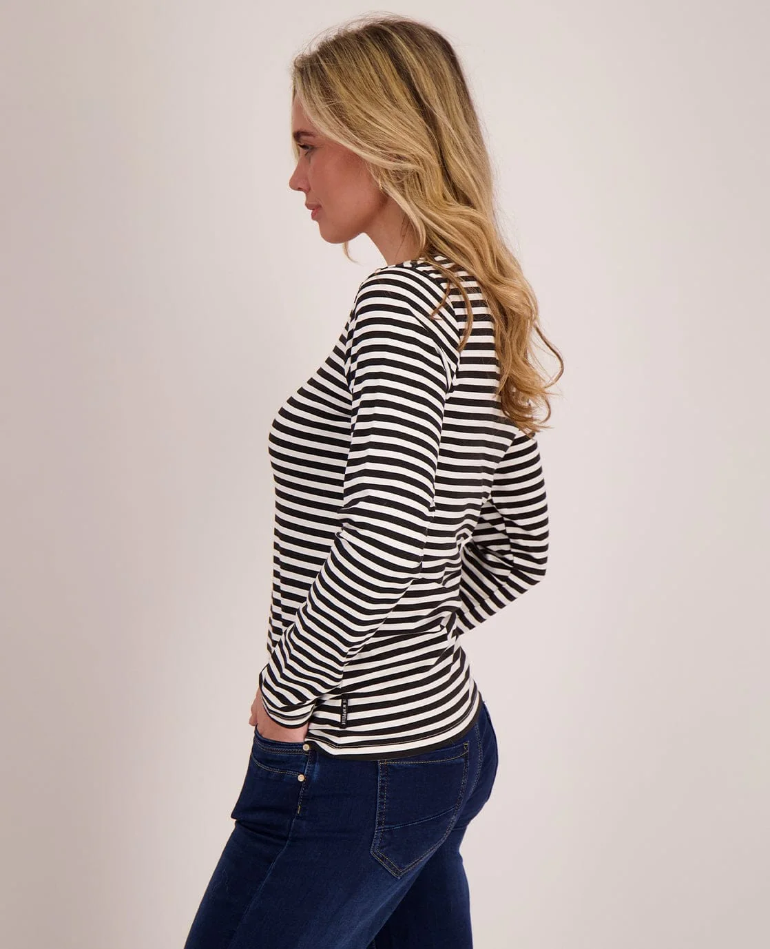 Tee Stripes | Zwart/Porselein wit - Image 3