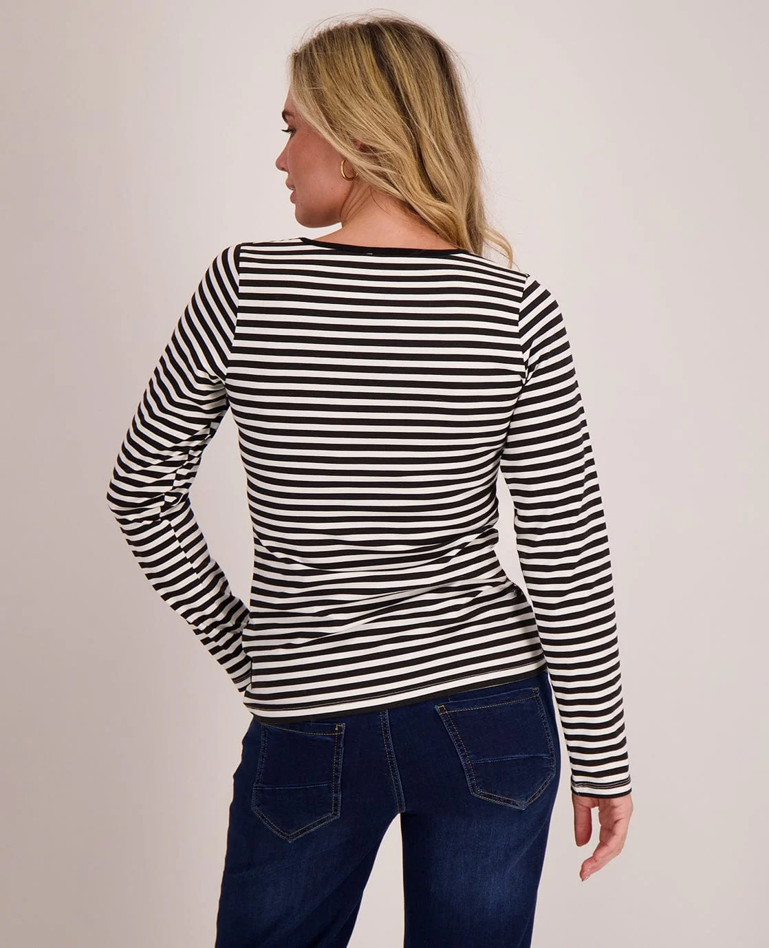 Tee Stripes | Zwart/Porselein wit - Image 4