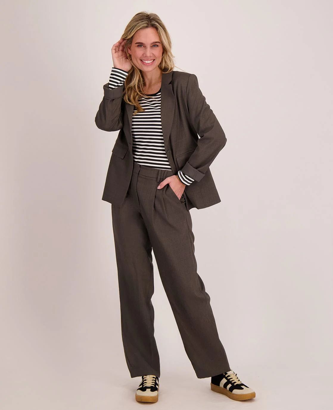 Tee Stripes | Zwart/Porselein wit - Image 5