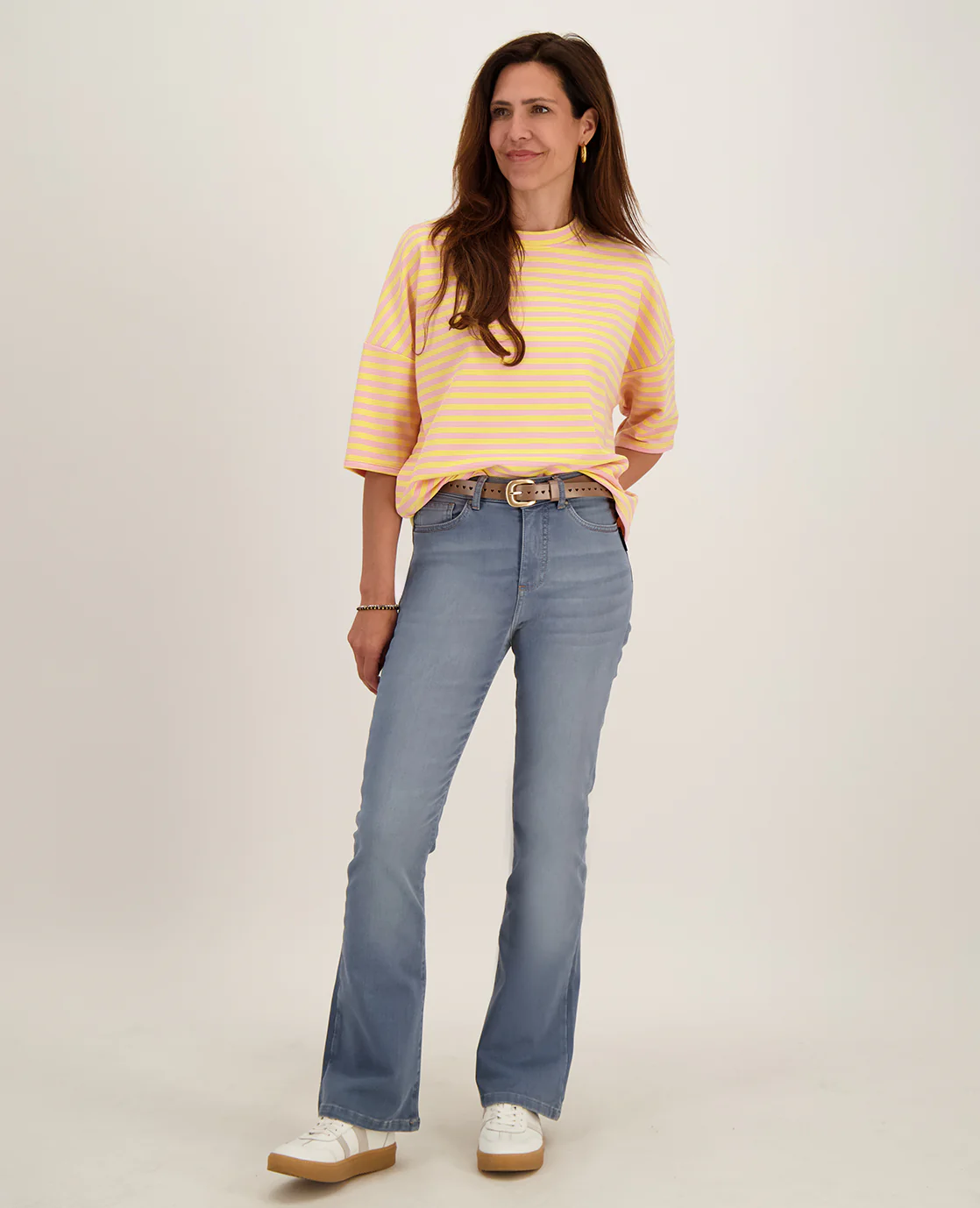 Tee Top Stripes | Yellow / Light Pink - Image 7