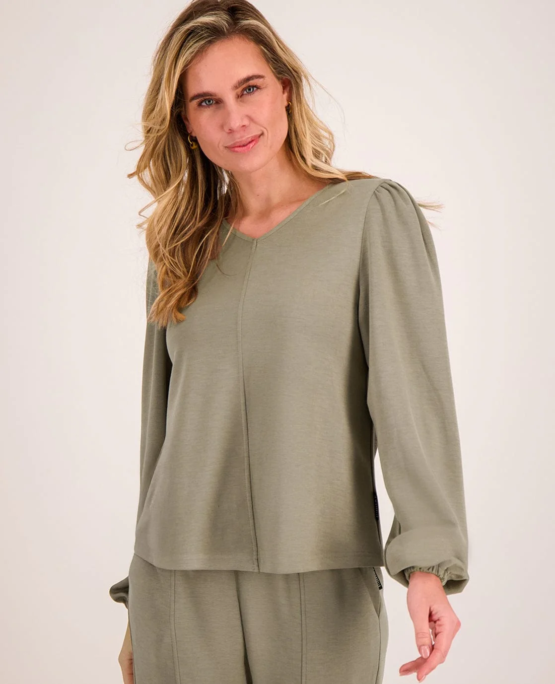Top Chloé | Olive Melange - Image 3