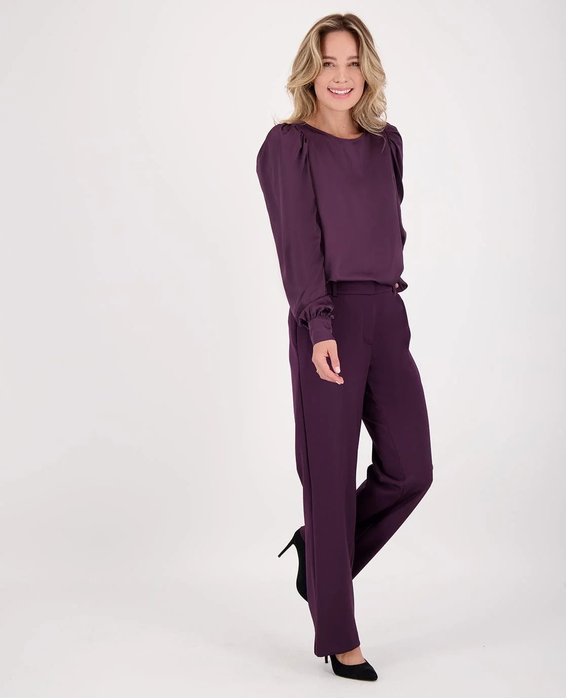 Top Madeleine Satin | Perfect Purple - Image 3