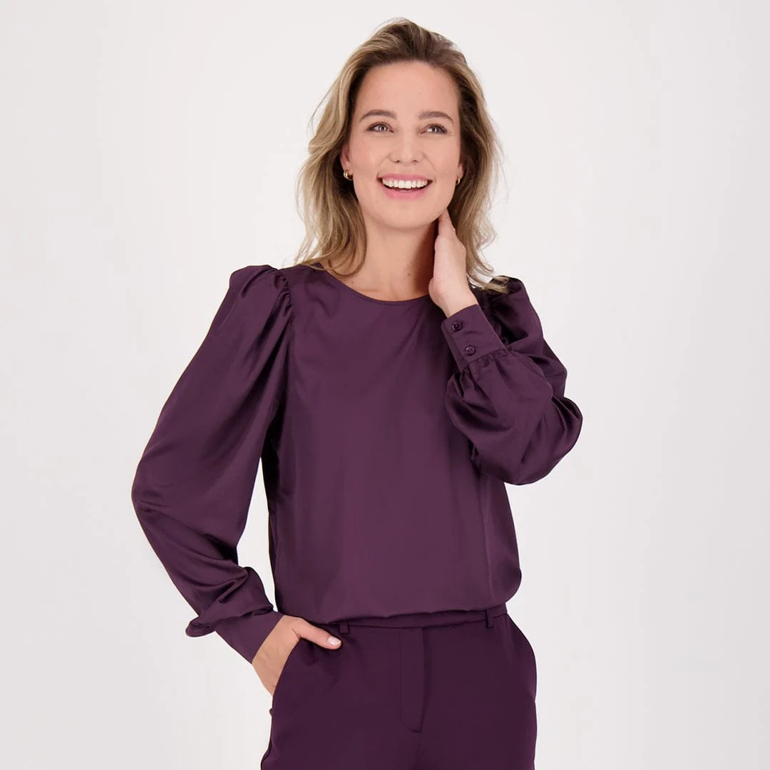 Top Madeleine Satin | Perfect Purple - Image 8
