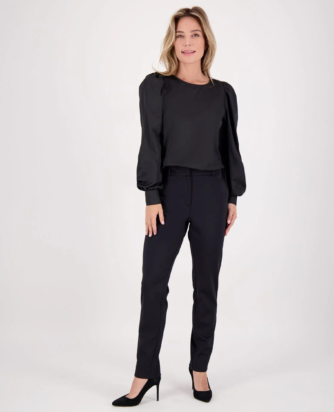 Top Madeleine Satin | Zwart - Image 8