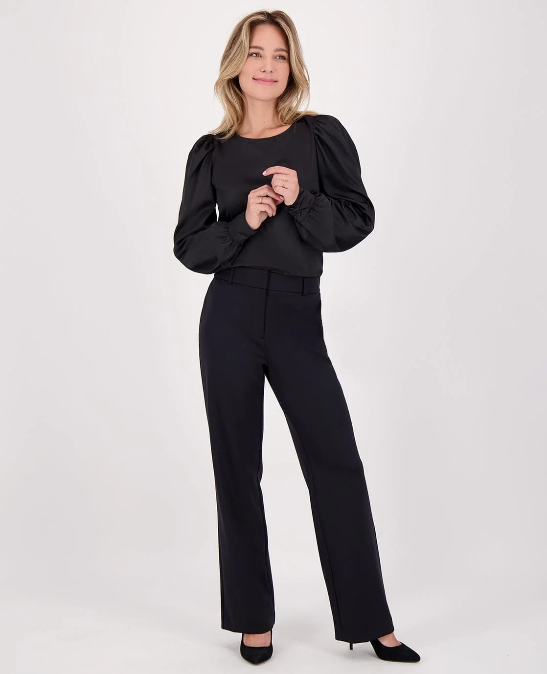 Top Madeleine Satin | Zwart - Image 9