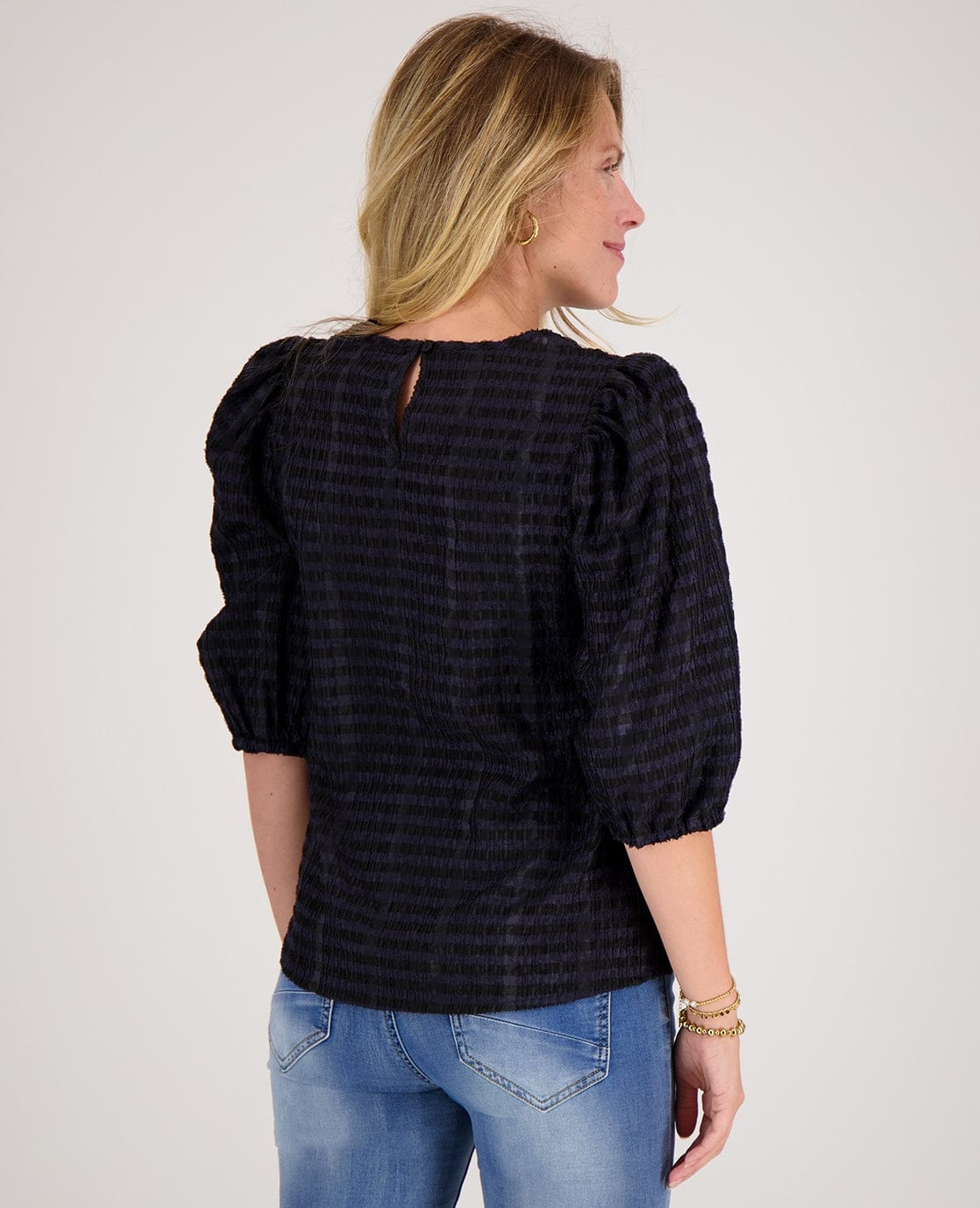 Top Marlou | Zwart/Donkerblauw - Image 5