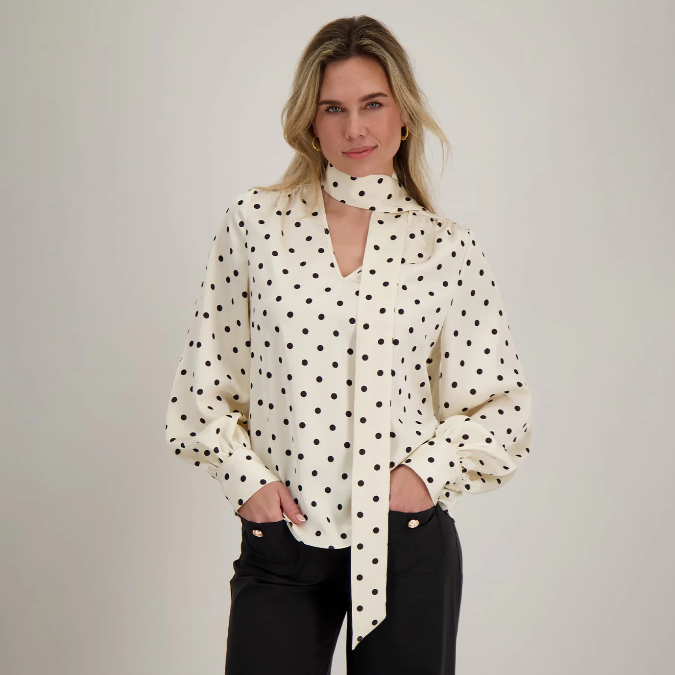 Top Milou | Porselein Wit / Zwart - Image 2