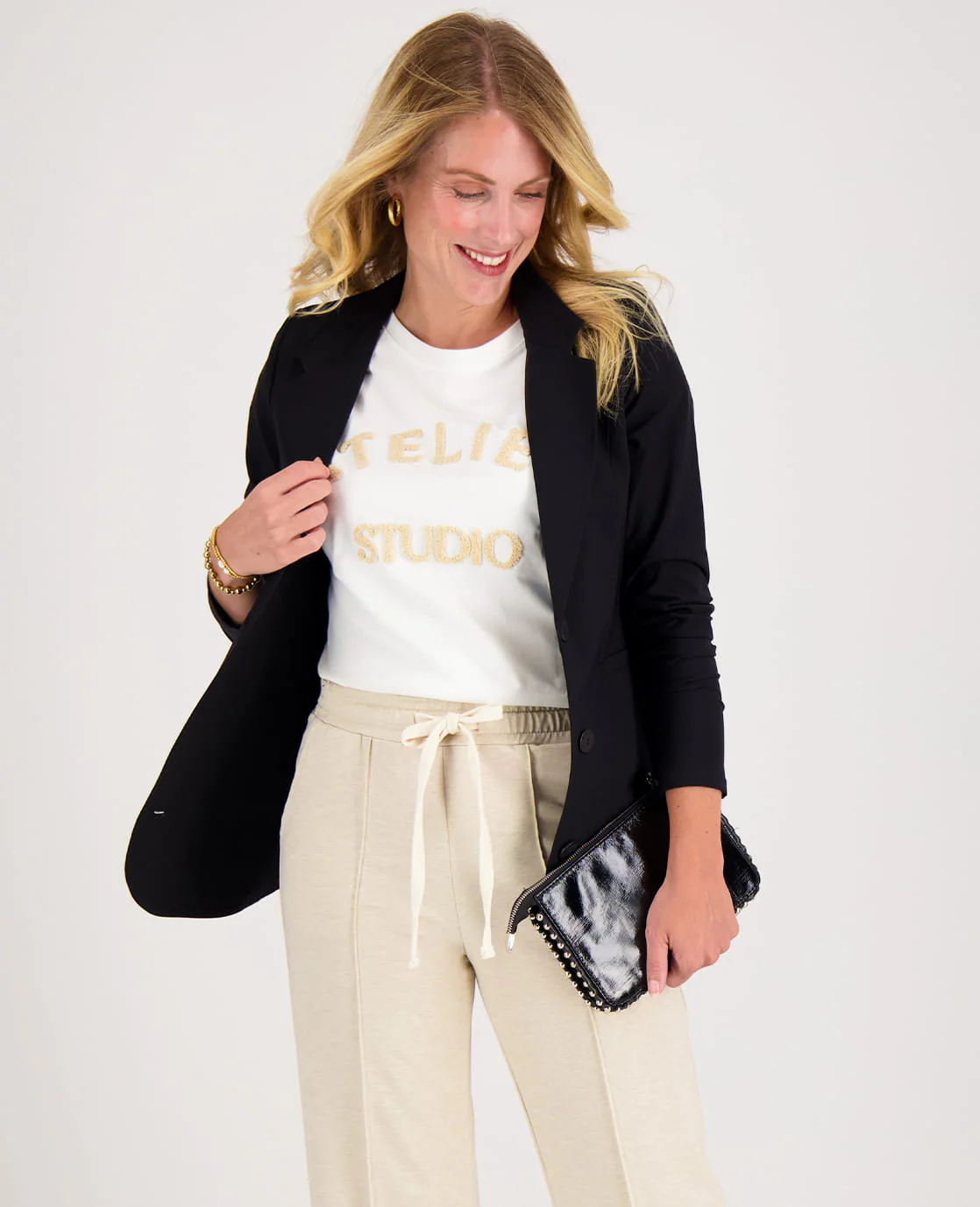 Top Romy | Wit/Beige