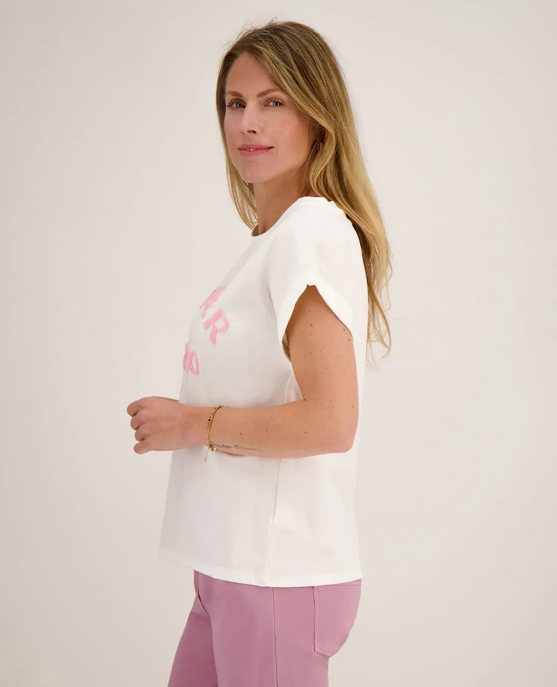 Top Romy | Wit / Roze - Image 3