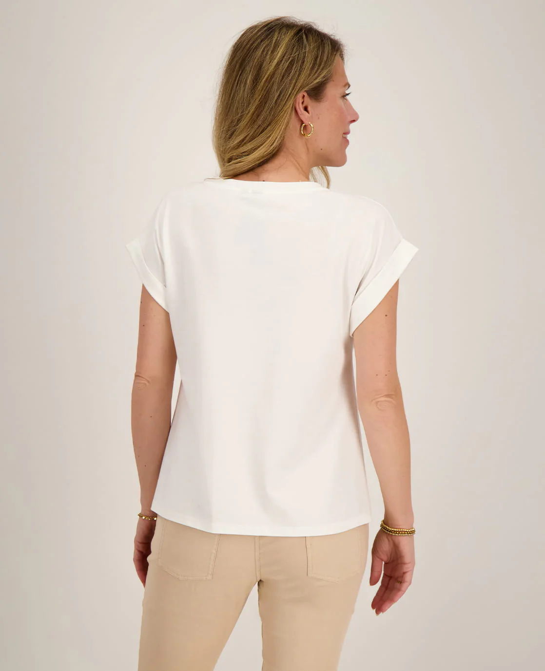 Top Romy | Wit / Sand Melange - Image 5