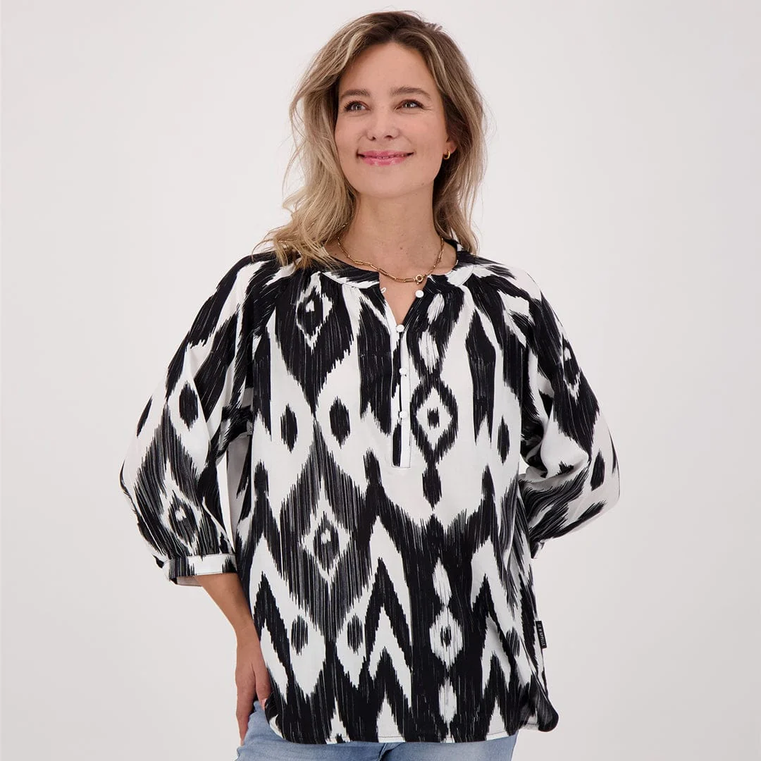 Top Roxy | Zwart / Wit